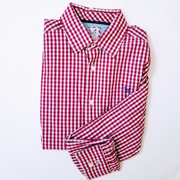 CREW Clothing Co. | Classic Fit Plum Gingham Shirt - Picture 8 of 8